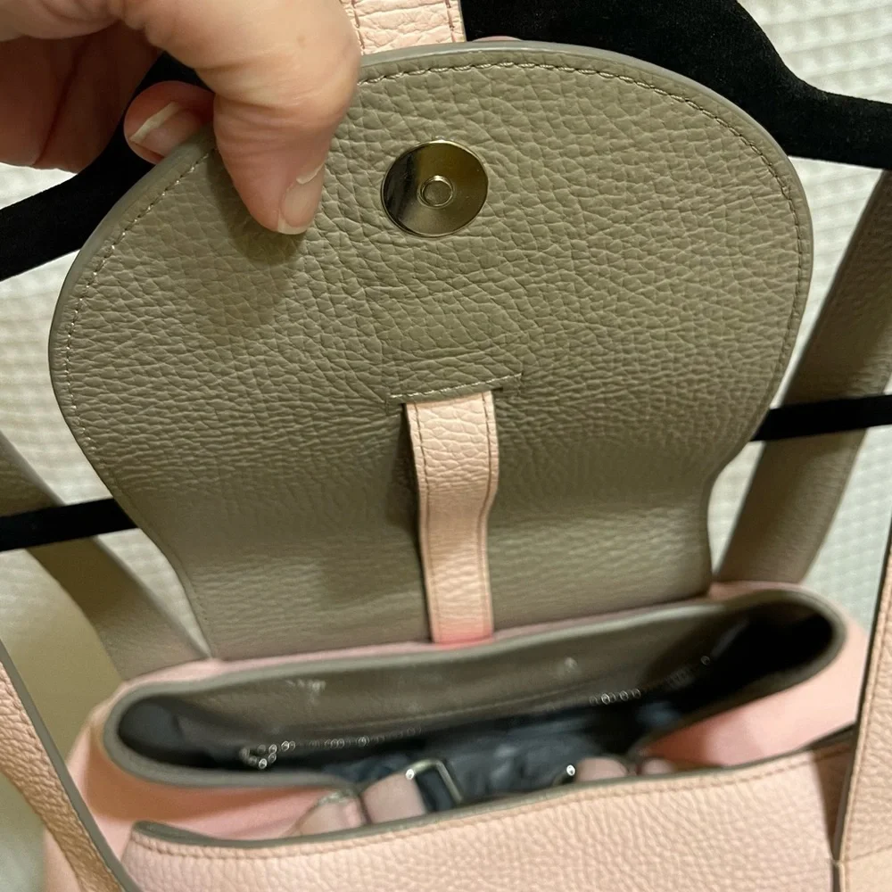 Meli Melo Dusty Pink Medium Thela Bag With Shoulder Strap
